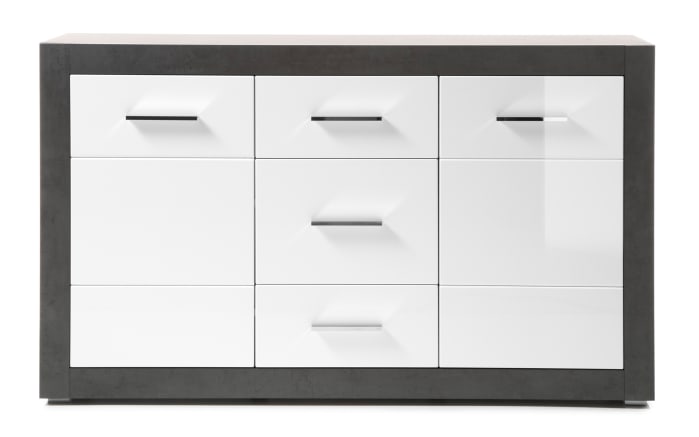 Sideboard Etero, weiß, Dark Concret-02
