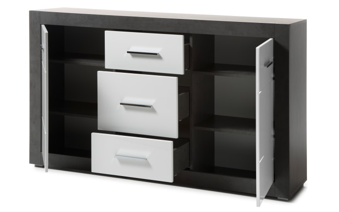 Sideboard Etero, weiß, Dark Concret-03