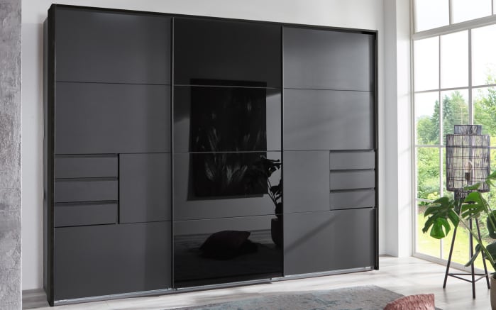 Schwebetürenschrank Saigon, graphit, 273 x 210 cm online bei Hardeck kaufen