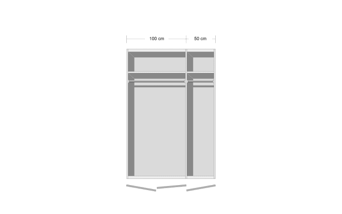 kaufen cm 216 graphit, Drehtürenschrank x online Hardeck Andorra, 150 bei