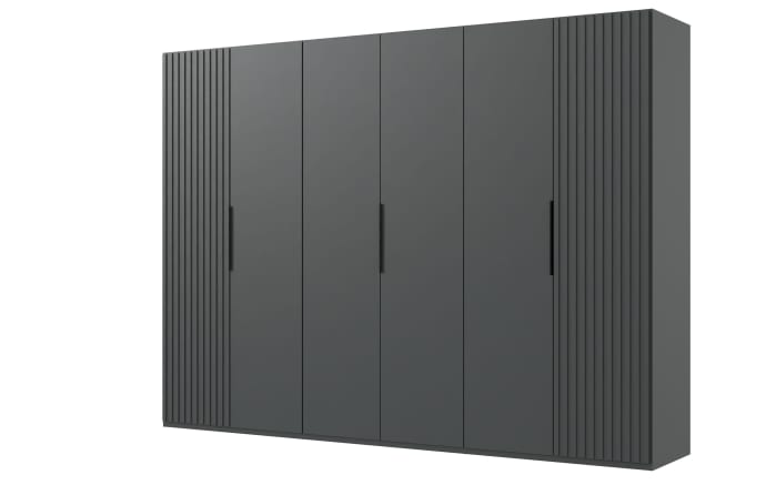 Drehtürenschrank Andorra, graphit, 300 x 216 cm-02