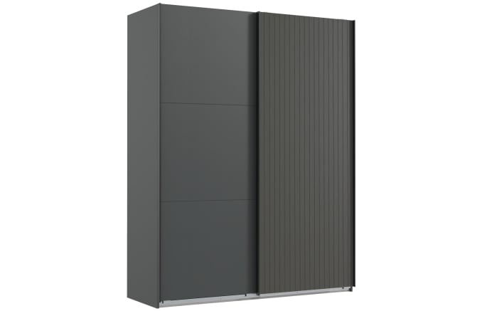 Schwebetürenschrank Andorra, graphit, 200 x 216 cm-02