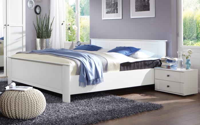 Schlafzimmer-Set Chalet, weiß, 160 x 200 cm-01