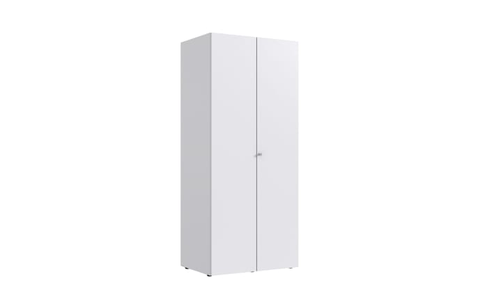 Schrank mit Schloss 636 Multiraumkonzept, weiß, 80 x 185 cm -01