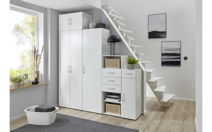 cm Multiraumkonzept, Schrank weiß, online 80 649 x 185 kaufen bei Hardeck