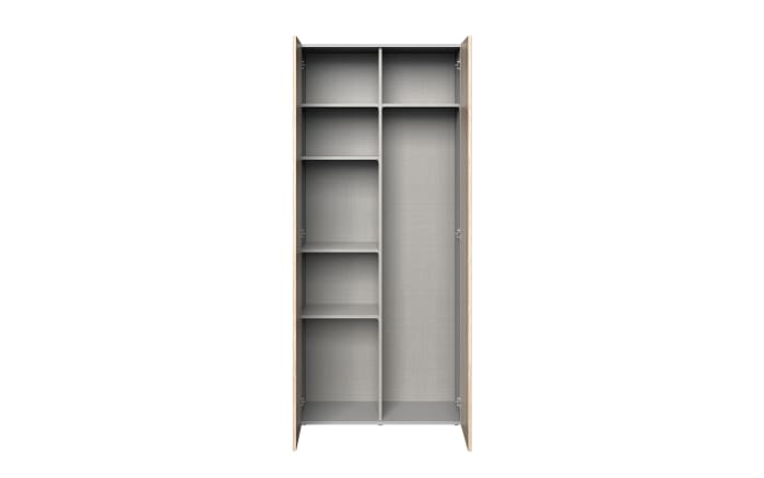 Schrank 642 Multiraumkonzept, Eiche-Nachbildung, 80 x 185 cm -02