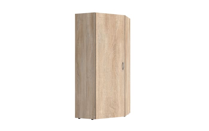 Eckschrank 650 Multiraumkonzept, Eiche-Nachbildung, 80 x 185 cm -01