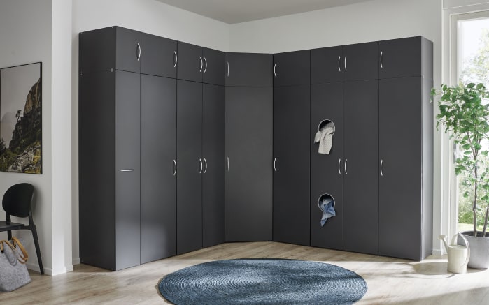 Schrank 638 Multiraumkonzept, graphit, 30 x 185 cm -04