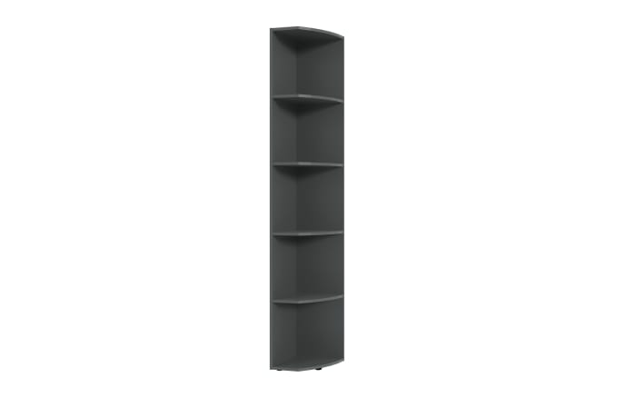 Abschlußregal 653 Multiraumkonzept, graphit, 30 x 185 cm -01