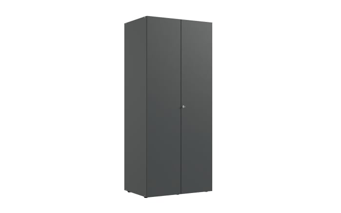 Schrank mit Schloss 669 Multiraumkonzept, graphit, 80 x 185 cm-01