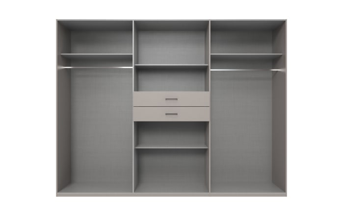 Drehtürenschrank Düsseldorf, grau, 270 x 208 cm, inkl. Spiegelfront-04