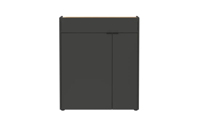 Mehrzweckschrank GW-Ameca, graphit/Eiche-Nachbildung, inkl. Softclose Funktion -02