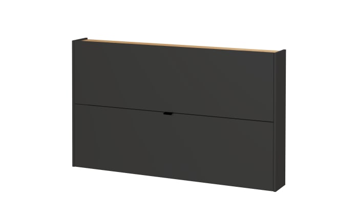 Schuhschrank GW-Ameca, graphit/Eiche-Nachbildung, inkl. Schuhkörbe-01