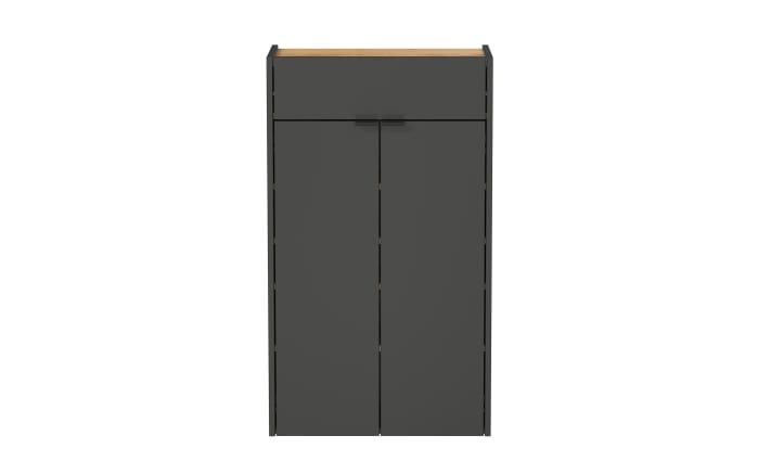 Mehrzweckschrank II GW-Ameca, graphit/Eiche-Nachbildung, inkl. Softclose Funktion -02