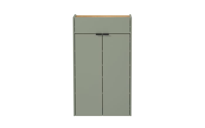 Mehrzweckschrank II GW-Ameca, taupegrün/Eiche-Nachbildung, inkl. Softclose Funktion -02