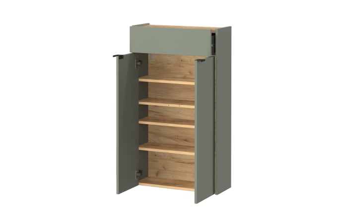 Mehrzweckschrank II GW-Ameca, taupegrün/Eiche-Nachbildung, inkl. Softclose Funktion -03