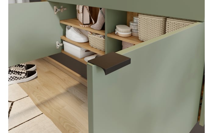 Mehrzweckschrank I GW-Ameca, taupegrün/Eiche-Nachbildung, inkl. Softclose Funktion-04
