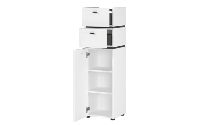 Kommode Modesto, weiß/graphit, 34 cm-03