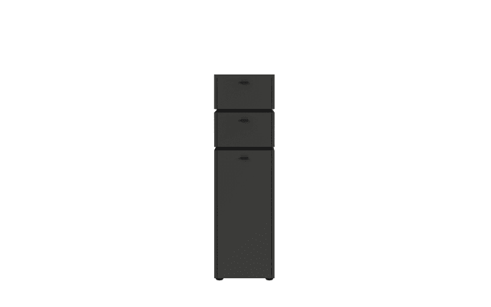 Kommode Modesto, graphit, Absetzung schwarz, Breite 34 cm-02