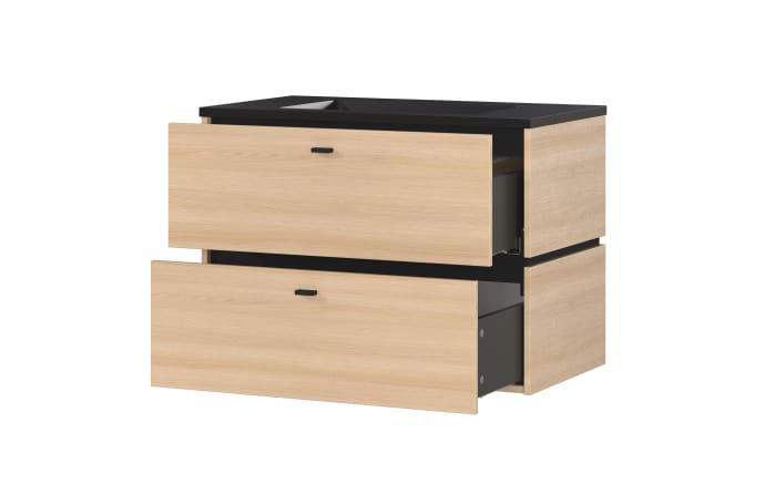 Waschbeckenunterschrank Modesto, Eiche-Nachbildung, inkl. Waschbecken-02