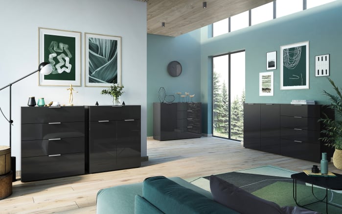 Kommode Oakland, schwarz, 83 x 102 cm-06