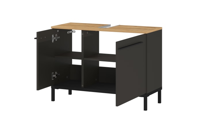 Waschbecken-Unterschrank GW-Yonkers, graphit/Eiche-Nachbildung-03
