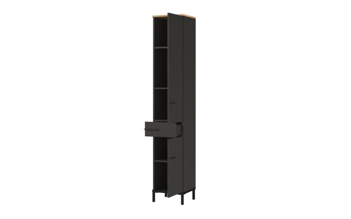 Hochschrank GW-Yonkers, graphit/Eiche-Nachbildung-03