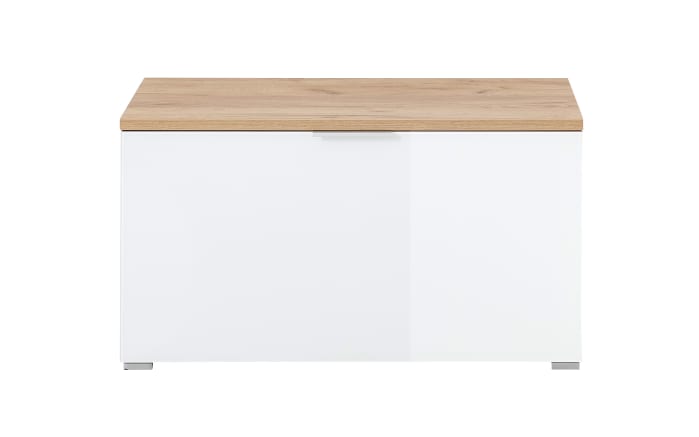 Schuhbank GW-Telde, weiß/Eiche Nachbildung-02