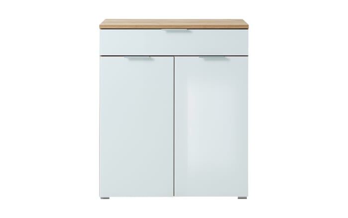 Kommode GW-Telde, weiß/Eiche Nachbildung, 89 cm, inkl. Softclose Funktion -02