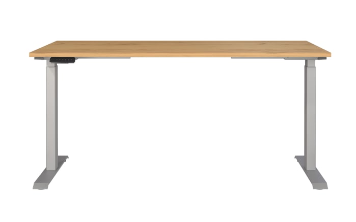Schreibtisch GW-JET, Navarra Eiche Nachbildung/silber-02