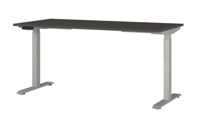 Schreibtisch GW-JET, graphit/silberfarbig-01