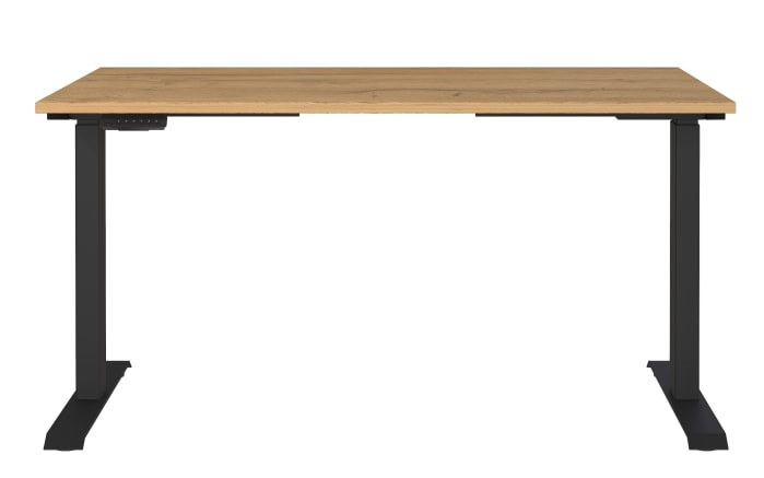 Schreibtisch GW-JET, Grandson-Eiche-Nachbildung/schwarz-02