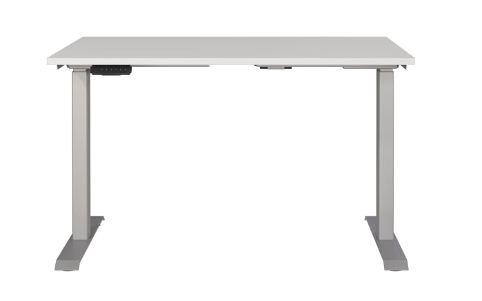 Schreibtisch GW-JET, lichtgrau/silber-02