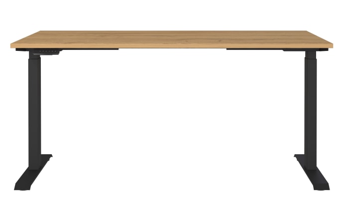 Schreibtisch GW-JET, Grandson-Eiche-Nachbildung/schwarz-02