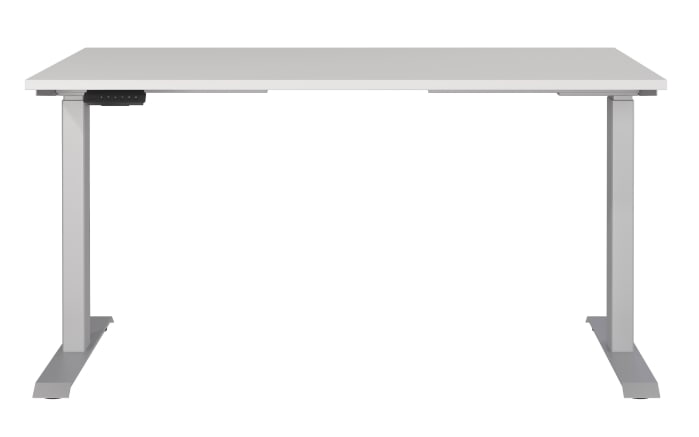 Schreibtisch GW-JET, lichtgrau/silber-02