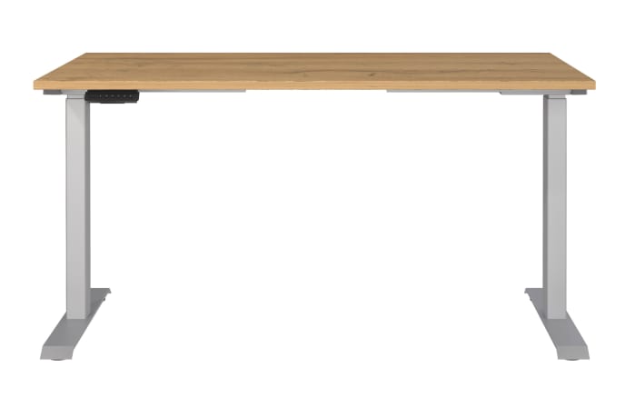 Schreibtisch GW-JET, Grandson-Eiche-Nachbildung/Silber-02