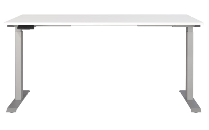 Schreibtisch GW-JET, weiß/silber-02