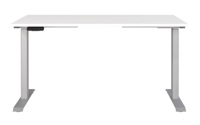 Schreibtisch GW-JET, weiß/silberfarbig-02