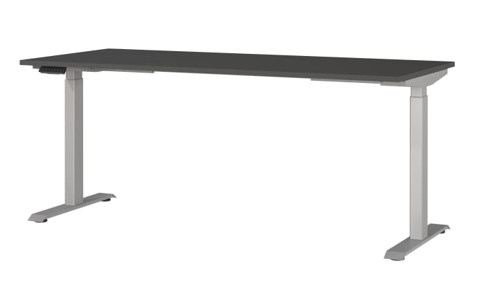 Schreibtisch GW-JET, graphit/silber-01
