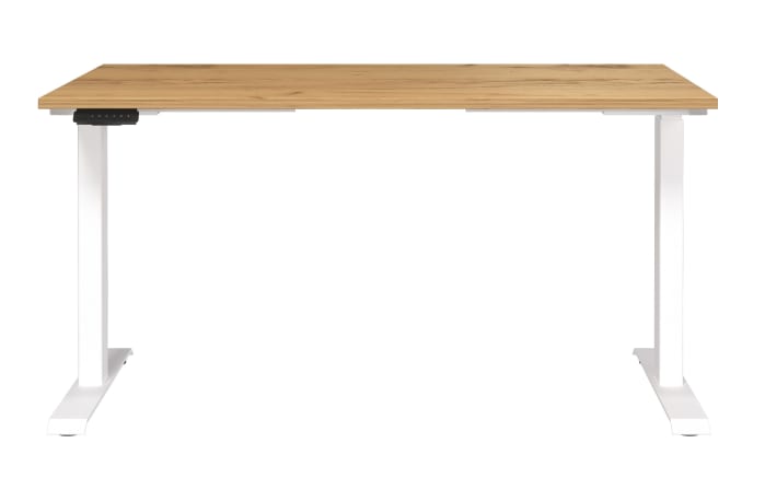 Schreibtisch GW-JET, Navarra-Eiche-Nachbildung/weiß-02