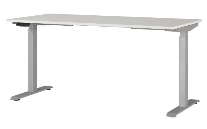 Schreibtisch GW-JET, lichtgrau/silber-01