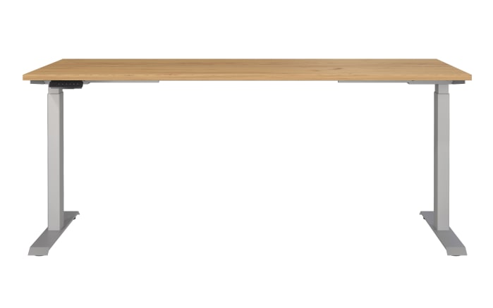 Schreibtisch GW-JET, Navarra Eiche Nachbildung/silberfarbig-02