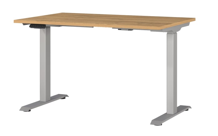 Schreibtisch GW-JET, Grandson-Eiche-Nachbildung/silber-01