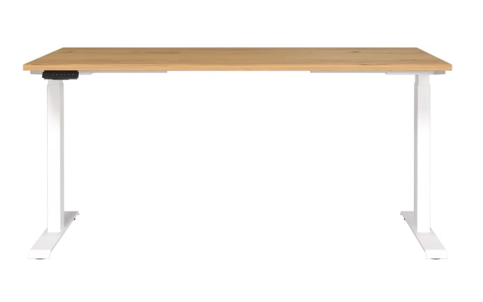 Schreibtisch GW-JET, Navarra-Eiche-Nachbildung/Weiß-02