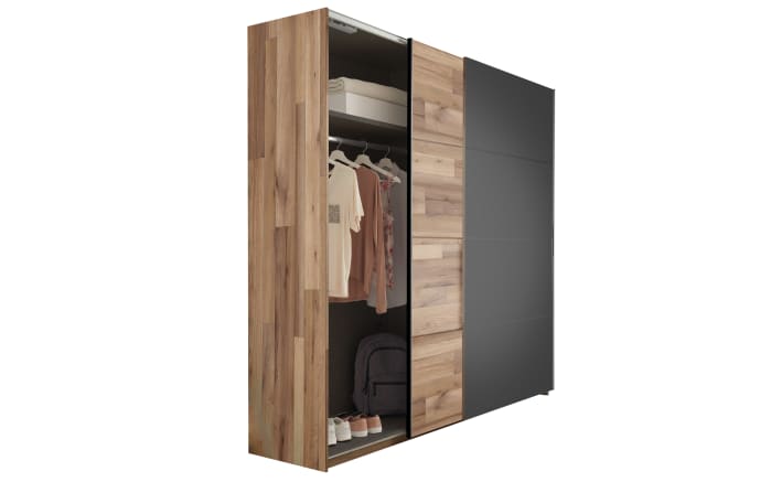 Schwebetürenschrank Medina, Montana Oak, graphit, 210 bei kaufen 215 Hardeck cm x online