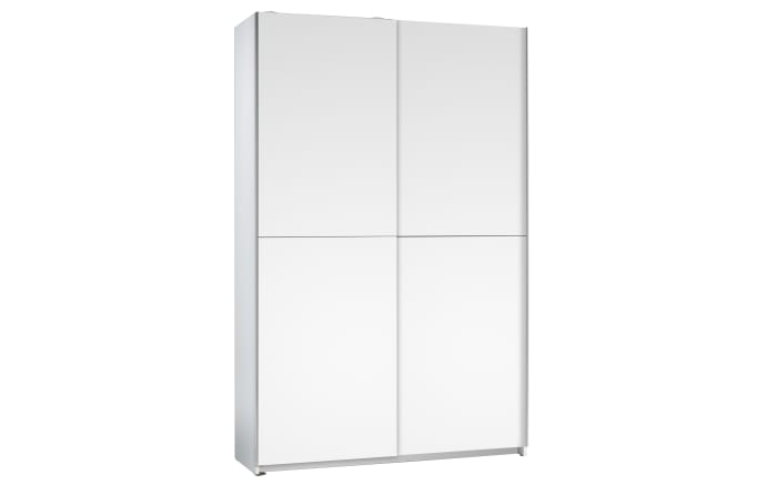 Schwebetürenschrank Fast, weiß, 125 x 195 cm-02