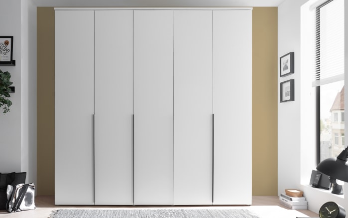 Drehtürenschrank Kevo, weiß, 225 x 225 cm-02