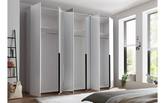 Drehtürenschrank Kevo, weiß, 270 x 225 cm, inkl. Spiegeltüren-02