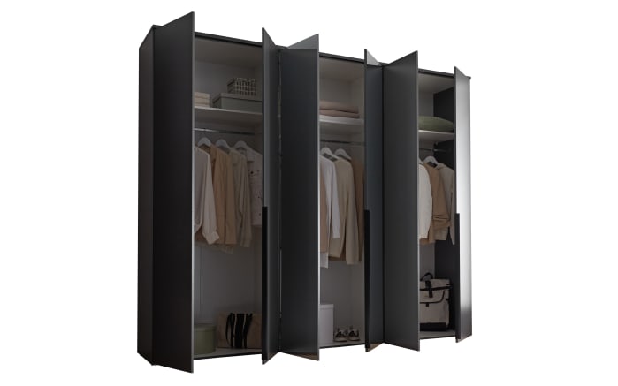 Drehtürenschrank Kevo, graphit, 270 x 225 cm, inkl. Spiegeltüren-03