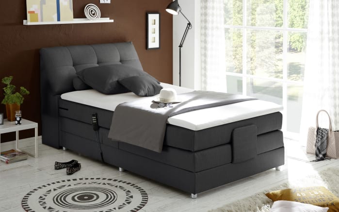 Motor-Boxspringbett Concord 3, anthrazit, 120 x 200 cm-01